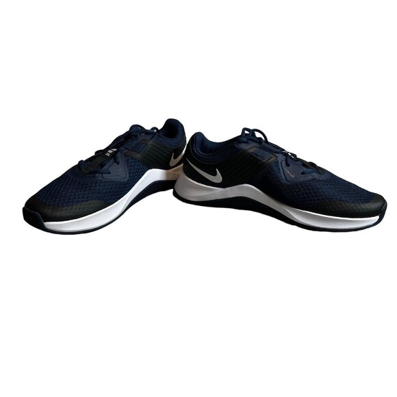 NWB NIKE Shoes Men's MC Trainer Ptl. Leather Upper Swoosh Blue Black 11BGB - Picture 8 of 11